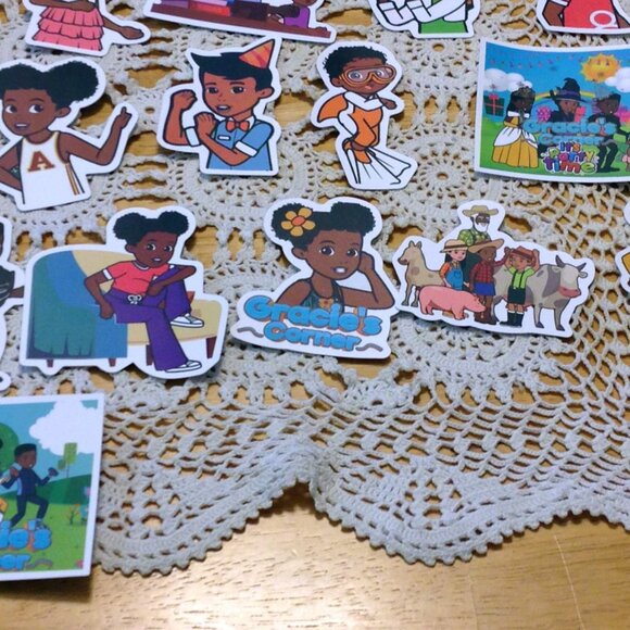 Birthday Party Theme, Gracie's Corner stickers for party favors, locker, crafts - Picture 2 of 5